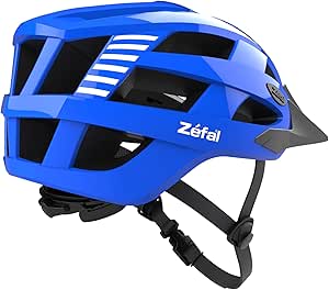 Zefal Axis Mountain Bike Adult Blue Helmet (Ages 14 , Unisex, Visor)