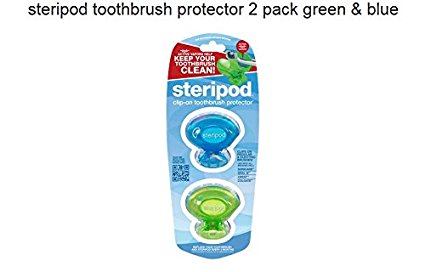 Steripod Clip-On Toothbrush Sanitizer, 2-Pack