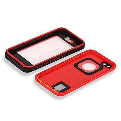 Red pepper Waterproof Case Underwater 6.6ft Shock Dirt Snow Proof Cover for iPhone 5C Red