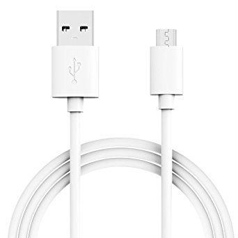 Nilogie Micro USB (2-Pack 8ft) - Durable Charging Cable, Strengthen with 6000  Bend Lifespan for Samsung, Nexus, LG, Motorola, Android Smartphones and More (White)