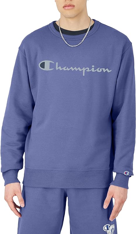 Champion Men's Sweatshirt, Powerblend, Fleece Midweight Crewneck Sweatshirt (Reg. Or Big & Tall)