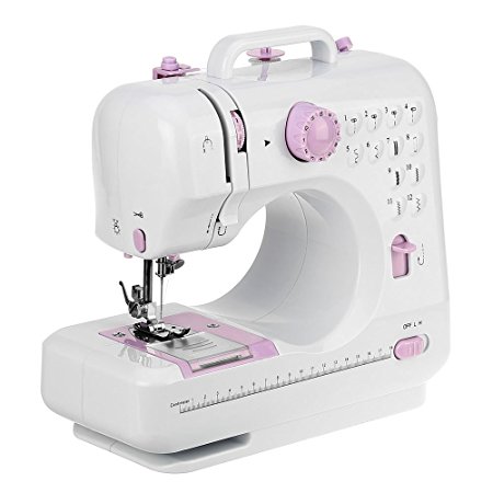 Electric Overlock Sewing Machine Small Household Sewing Handheld Tool 2 Speed 12 Stitches