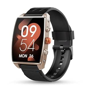 Pebble Mega 2.06" Amoled Display | Bluetooth Calling Smart Watch for Men | Premium Metal Build | Always on Display | SpO2 | Heart Rate Monitoring | Multiple Watch Faces | Functional Rotating Crown