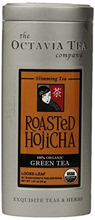 Octavia Tea Roasted Hojicha (Organic Green Tea) Loose Tea, 1.87-Ounce Tin