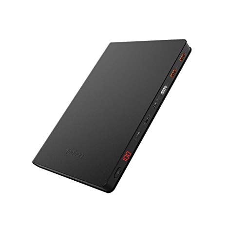 Yoobao 26800mAh PD USB C Power Bank Portable Charger 18W 3 Inputs 4 Output External Battery Pack Quick Charge Compatible with iPhone Samsung MacBook Pro iPad Pro USB-C Laptops Nintendo Switch - Black