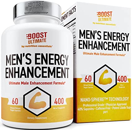boostULTIMATE Testosterone Booster Pills for Men: Low T Supplement with Tongkat Ali, Maca, Muira Puama, L-Arginine an Ginseng for Natural Male Enhancement - Increase Your Muscle Size, Energy and Stamina - 60 Capsules