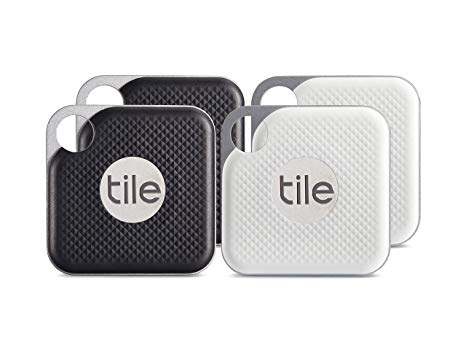 Tile Pro with Replaceable Battery - 4 pack (2 x Black, 2 x White) - NEW