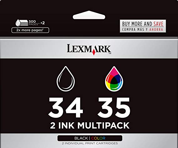 Lexmark 18C0535 High-Yield Black And Color Ink Cartridges - 1 Black and 1 Color