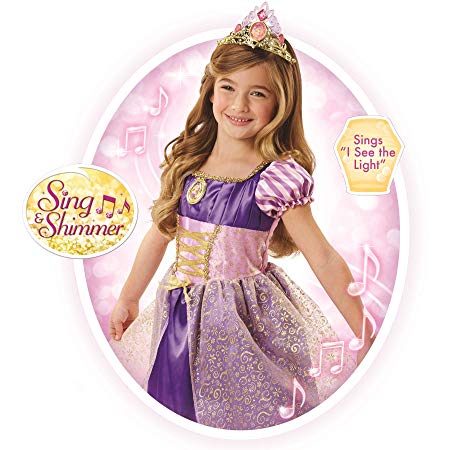 Disney Princess Rapunzel Sing & Shimmer Dress [Amazon Exclusive]