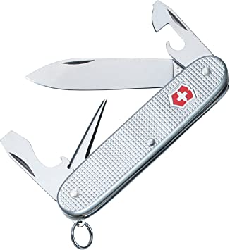 Victorinox Swiss Army 53960 Pioneer Pocket Knife, Silver Alox, 91mm