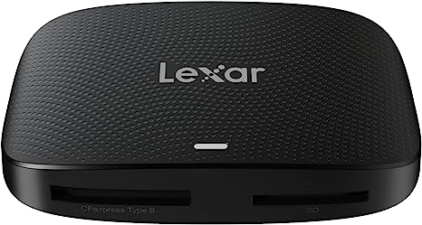 Lexar Professional CFexpress Type B/SD USB 3.2 Gen 2 Reader, Transfer Speeds Up to 10Gbps, Designed for CFexpress Type B and SD Cards (LRW520U-RNBNG)