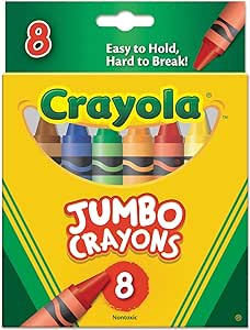 Crayola 52-0389 Jumbo Crayons Assortment 8 Pack