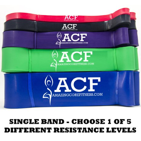 ACF Pull Up Assist and Resistance Bands for Cross Fitness Training and Powerlifting