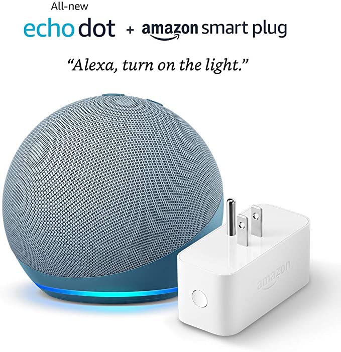 All-new Echo Dot (4th Gen)   Amazon Smart Plug | Twilight Blue