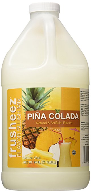Ready to Use Frusheez Slush Mix - Pina Colada - 1/2 Gallon