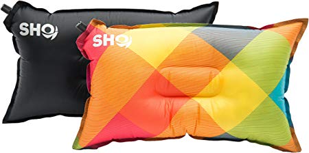 YOUR Pillow! by SHO - Ultimate Self Inflating Camping Pillow, Travel Pillow, Air Pillow, Inflatable Pillow & Festival Pillow - Lifetime Guarantee