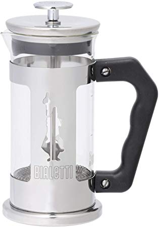 Bialetti 6860 Preziosa Stainless Steel 3-Cup French Press Coffee Maker, Silver