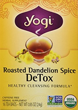 Yogi Organic Roasted Dandelion Spice Detox Tea, 16 Count