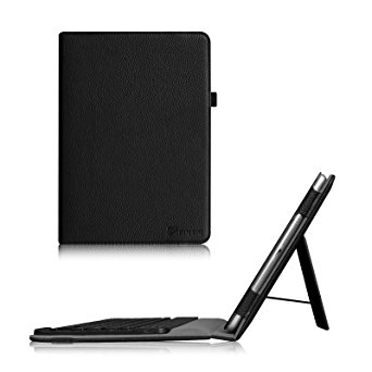 Fintie iPad Air 2 Keyboard Case - Premium PU Leather Folio Stand Cover with Removable Wireless Bluetooth Keyboard for Apple iPad Air 2 (2014 Model), Black