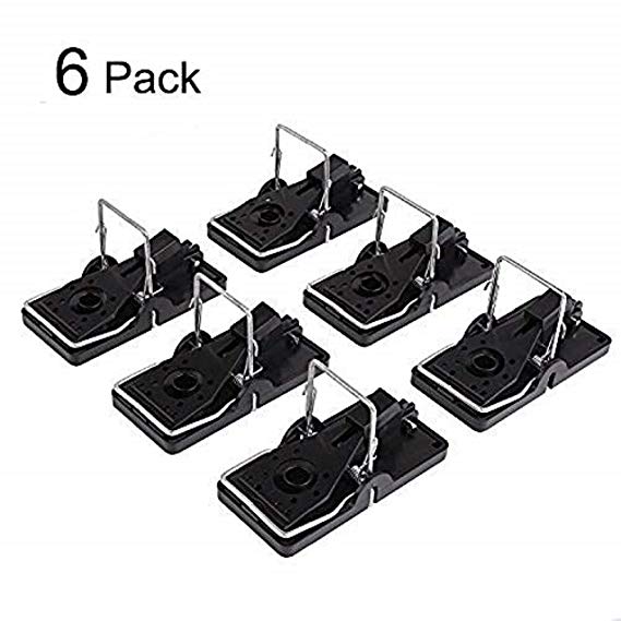 HUX EYE Mouse Trap, Snap Mice Trap That Works, Reusable Rodent Catcher, Humane Pest Control for Indoor and Outdoor Use, 6 Pack