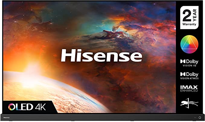 HISENSE 65A9GQ OLED Series 65-inch 4K UHD Dolby Vision HDR Smart TV with DTS Virtual X, YouTube, Freeview Play and IMAX Enhanced, TUV Certificated (2021 NEW)