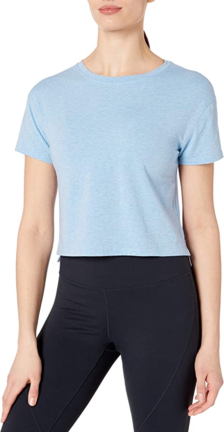 Core 10 Women's Pima Cotton Cropped Short Sleeve T-Shirt