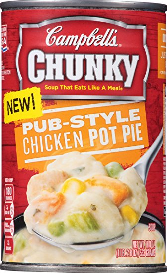 Campbell's Chunky Soup, Pub Style Chicken Pot Pie, 18.8 oz