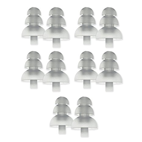 Etymotic Research ER38-15SM 3-Flange Replacement Eartips - Small - 10 Pack - Frost