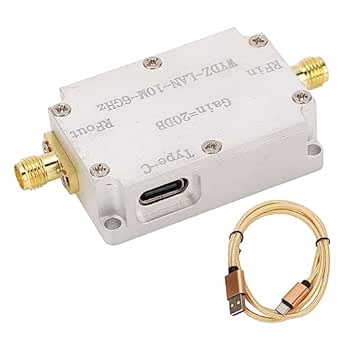 RF Amplifier High Flatness Amplifier 10M‑6GHz 20DB Gain LNA RF Drives Receiver Low Noise Amplifier for FM Radio