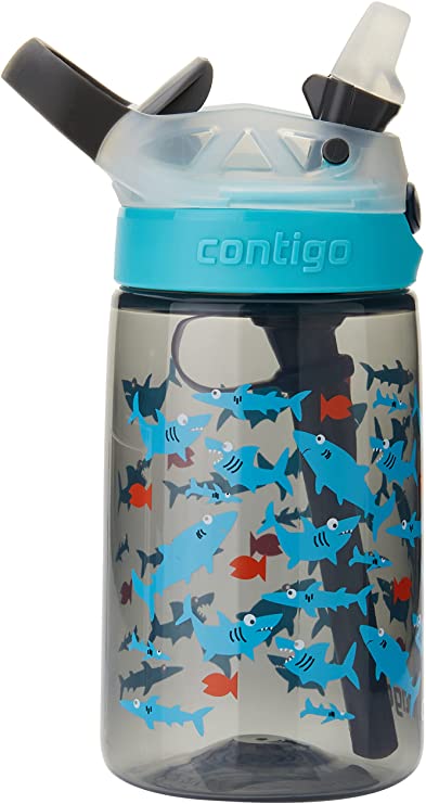 Contigo 50919 Gizmo Flip Autospout Kids Water Bottle, Charcoal