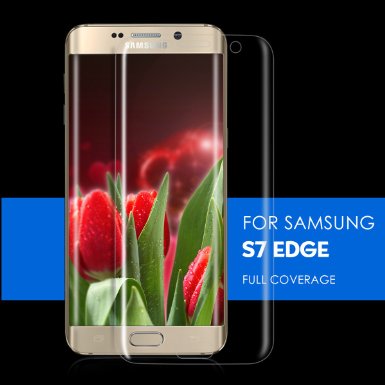 3D Full Coverage Galaxy S7 Edge Screen Protector Kollea Premium Ultra Slim High Definition Invisible and Crystal Shield Curved Edge Screen Protector for Samsung Galaxy S7 Edge W Lifetime Warranty