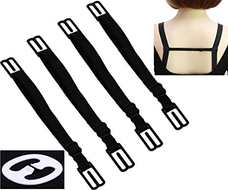 CAKYE Women's 5Pcs Non-slip Elastic Bra Strap Holder Clips