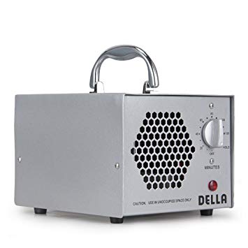 DELLA 048-GM-48254 Commercial Ozone Generator 5000mg & Air Purifier Natural Odor Remover, 5000mg-Silver, Silver