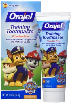 Orajel Toddler Training Toothpaste Fruity Fun Flavor - 1.5 oz (Pack of 3)