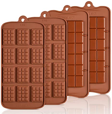 Silicone Break Apart Chocolate Molds - Candy Protein and Engery Bar Silicone Mold