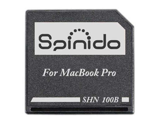 Spinido MicroSd Card Adapter for Macbook Air  Pro Retina - Black