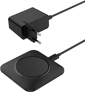 Belkin BoostCharge Pro kabelloses, induktives Universal Easy Align Ladepad, 15-W-Schnellladegerät für Apple iPhone, Samsung Galaxy, Apple AirPods Pro und andere MagSafe-fähige Geräte – Schwarz