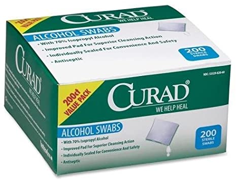 CUR45581 Curad Sterile Alcohol Prep Pads - 200 x Piece(s) For 200 x Individual(s)