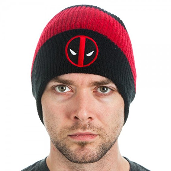 Marvel Comics DeadPool Logo Roll Slouch Beanie Cap Hat Costume Cosplay