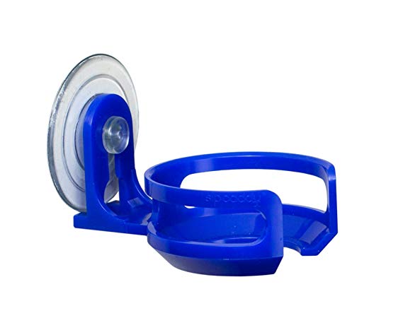 SipCaddy Bath & Shower Portable Cupholder Caddy for Beer & Wine Suction Cup Drink Holder, Blue