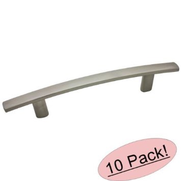 Cosmas® 2363-3.5SN Satin Nickel Subtle Arch Cabinet Hardware Handle Pull - 3-1/2" Hole Centers - 10 Pack
