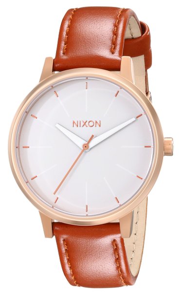 Nixon Womens Kensington Stainless Steel Watch with Leather Band