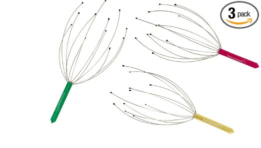 Scalp Massagers - 3 Pack | Head Massagers Provides Scalp Massage and Supports Relaxation | Colors Vary | Seeking Health
