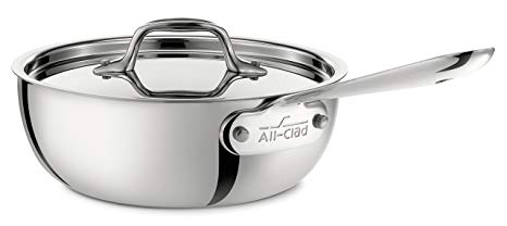 All-Clad 4212 Saucier Pan 2-Quart Stainless Steel