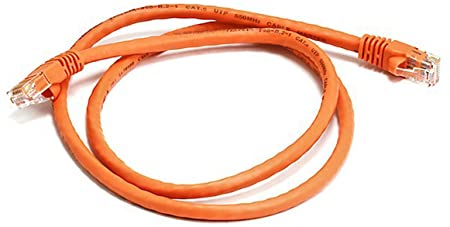 Monoprice 3FT 24AWG Cat6 550MHz UTP Ethernet Bare Copper Network Cable - Orange