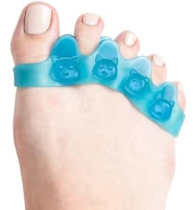 Everlasting Comfort Toe Separators & Bunion Corrector for Better Toe Health, Mobility - Comfortable Medical Grade Silicone Gel Toe Spacers for Hammer Toe, Curled Toes, Toe Overlapping, Straightener