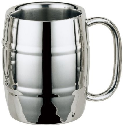 UName Double Wall Stainless Steel Barrel Mug,430ml,15oz UN020