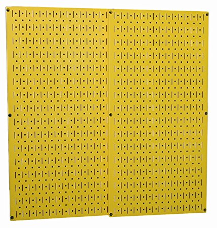 Wall Control 30-P-3232Y Yellow Metal Pegboard Pack