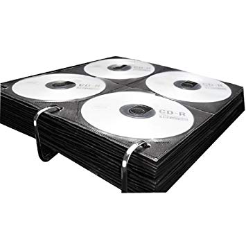 Wholesale CASE of 15 - Ideastream CD Media Library Refill Sheets-Vaultz Media Binder Sleeves,9-3/4"x1/8"x10",25SH/PK,Black