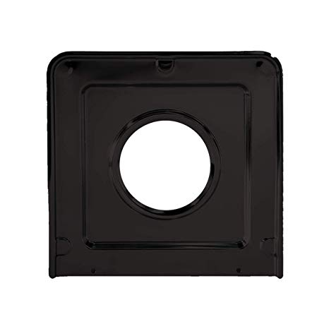 Range Kleen P401 Heavy Duty Black Porcelain Style J Drip Pan 9.125 Inch by 9.3125 Inch